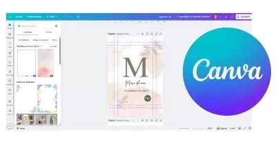 Diseño de una agenda dentro del editor de Canva