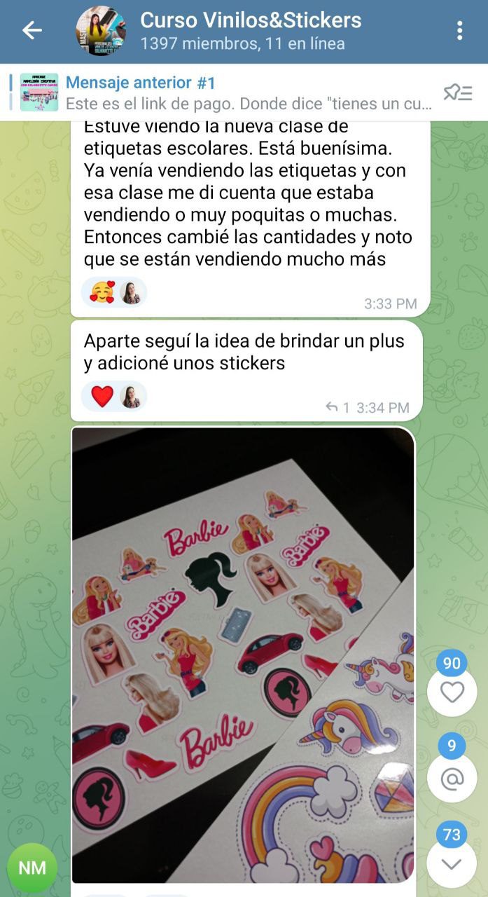 Stickers personalizados de Barbie