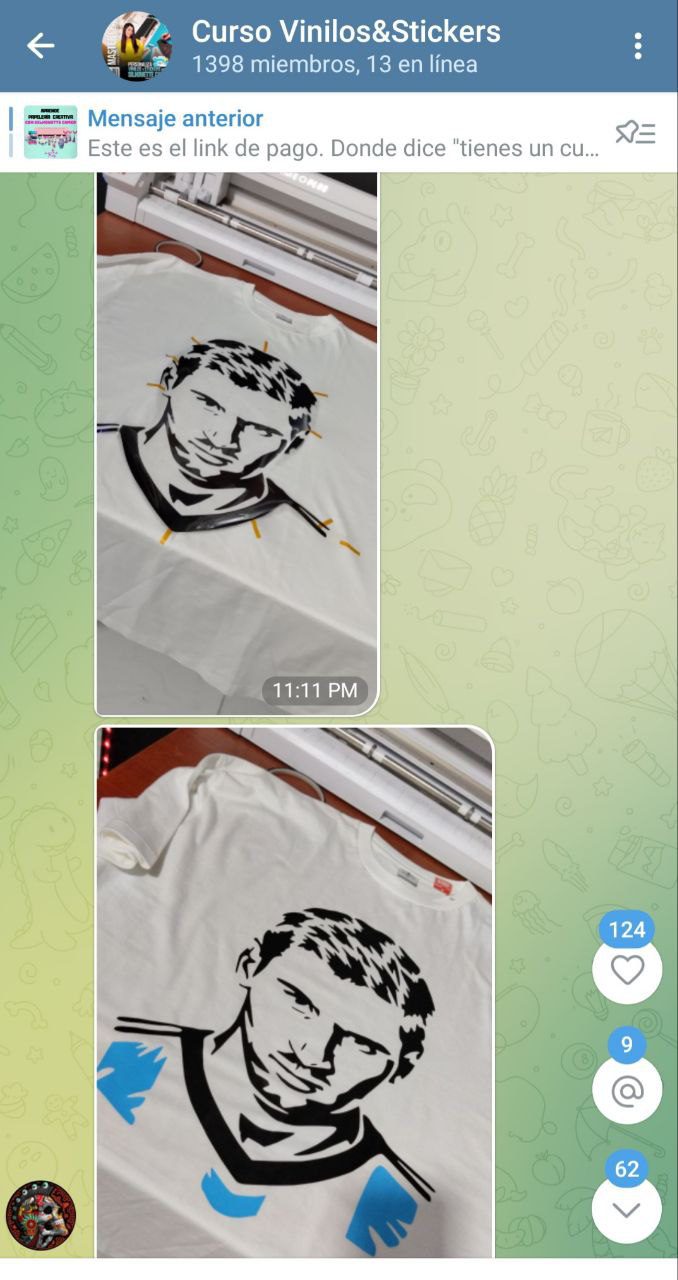 Remera personalizada de Messi con vinilo