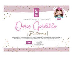 Certificado de participación del curso de agendas y libretas