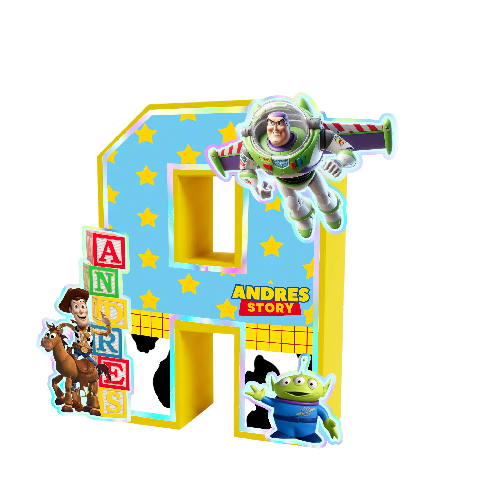 Letra 3D de Toy Story